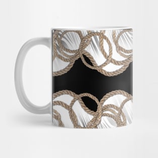 Rope seamless pattern and zebra skin texture Mug